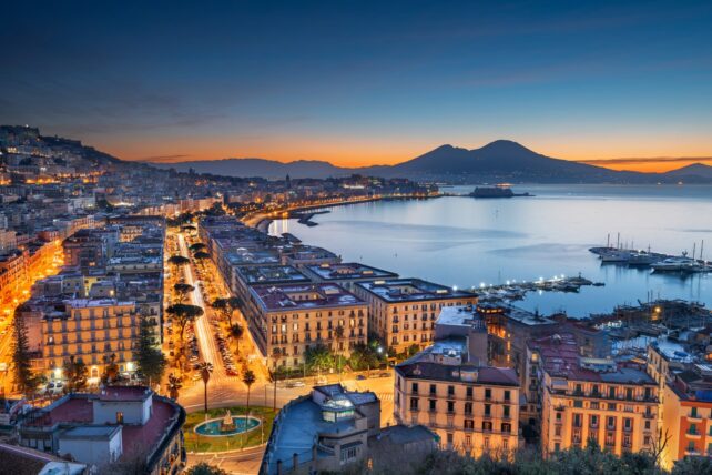 Napoli vista panoramica dall'alto