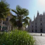 Giardino davanti al Duomo di Milano